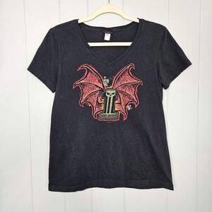 Harley Davison Black Womens Large T-shirt RG's Almost Heaven Bridgeport WV